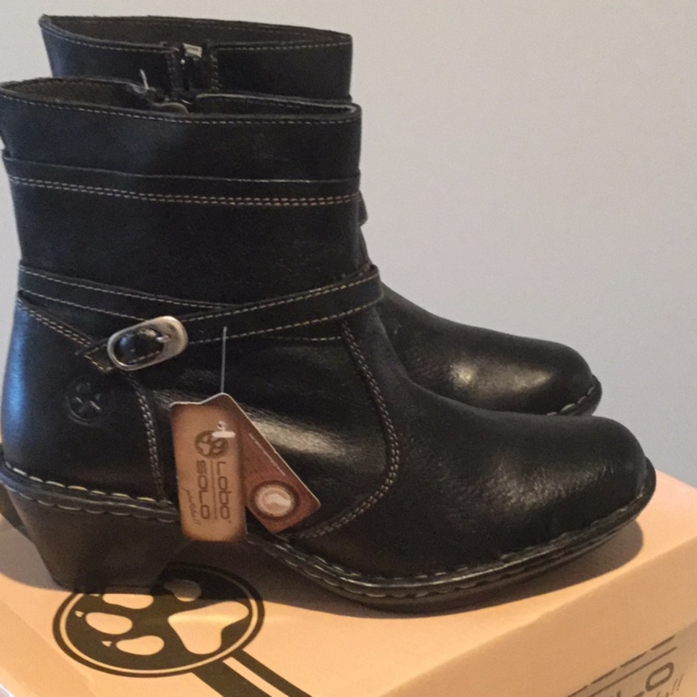 LOBO SOLO Black Boots 8M